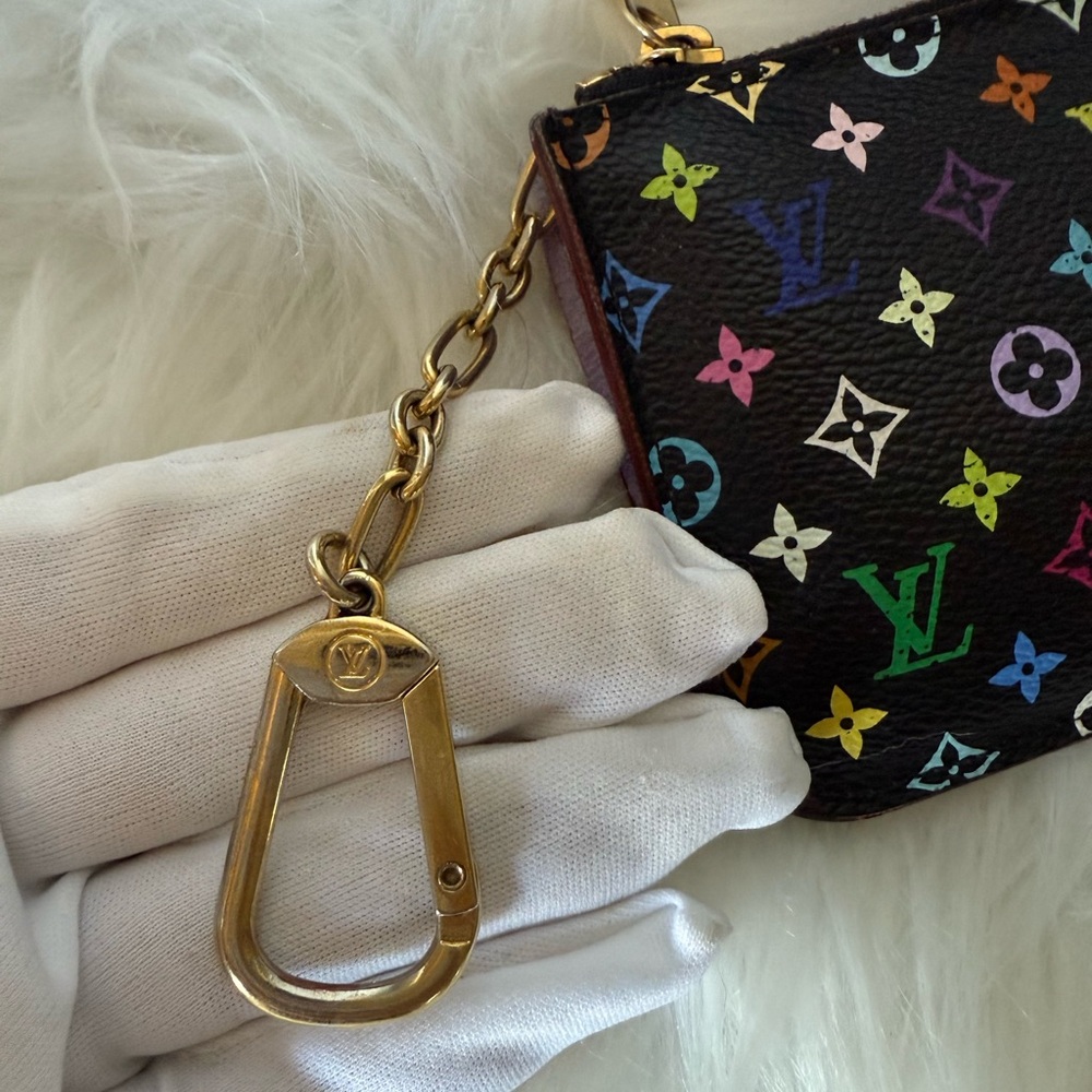 Louis Vuitton Black Multicolor Monogram Wristlet - Picture 17 of 17